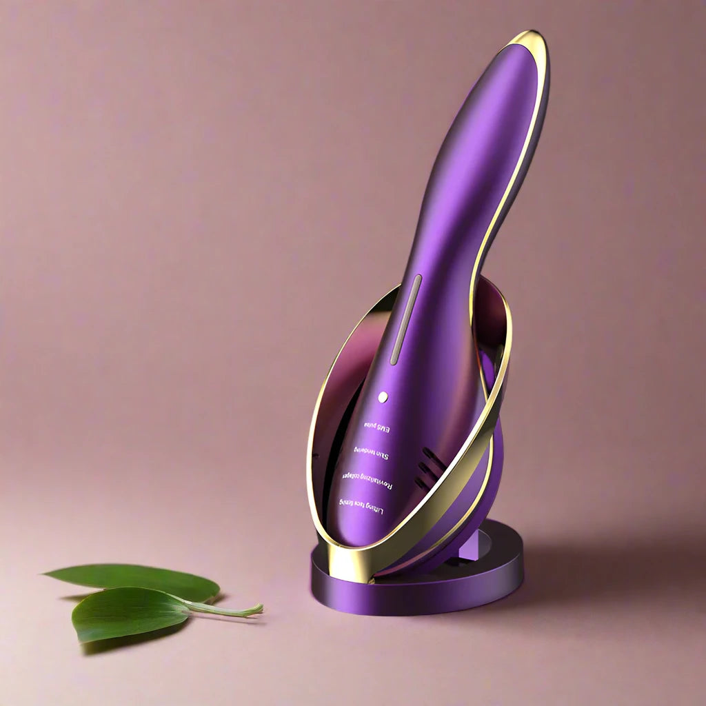 Revitalizing facial tool purple