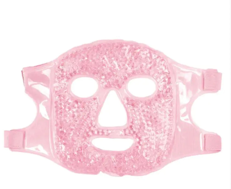 cold and hot heat facial mask pink